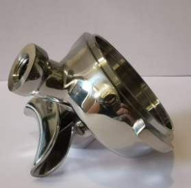 inox szűrőtartó dupla kifolyóval E/61-6,1mm