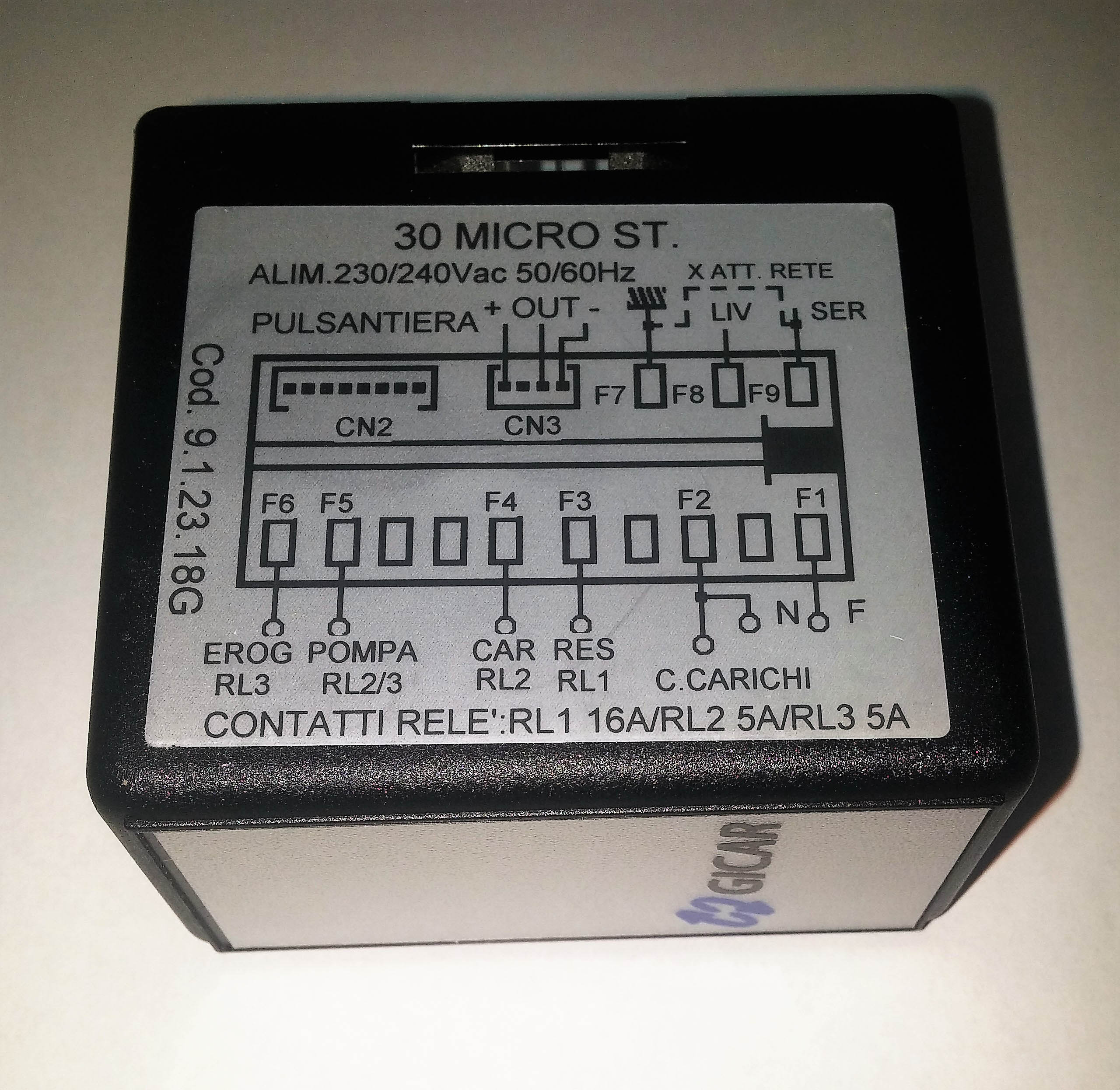 Központi elektronika 230-240V 50/60Hz 5A  