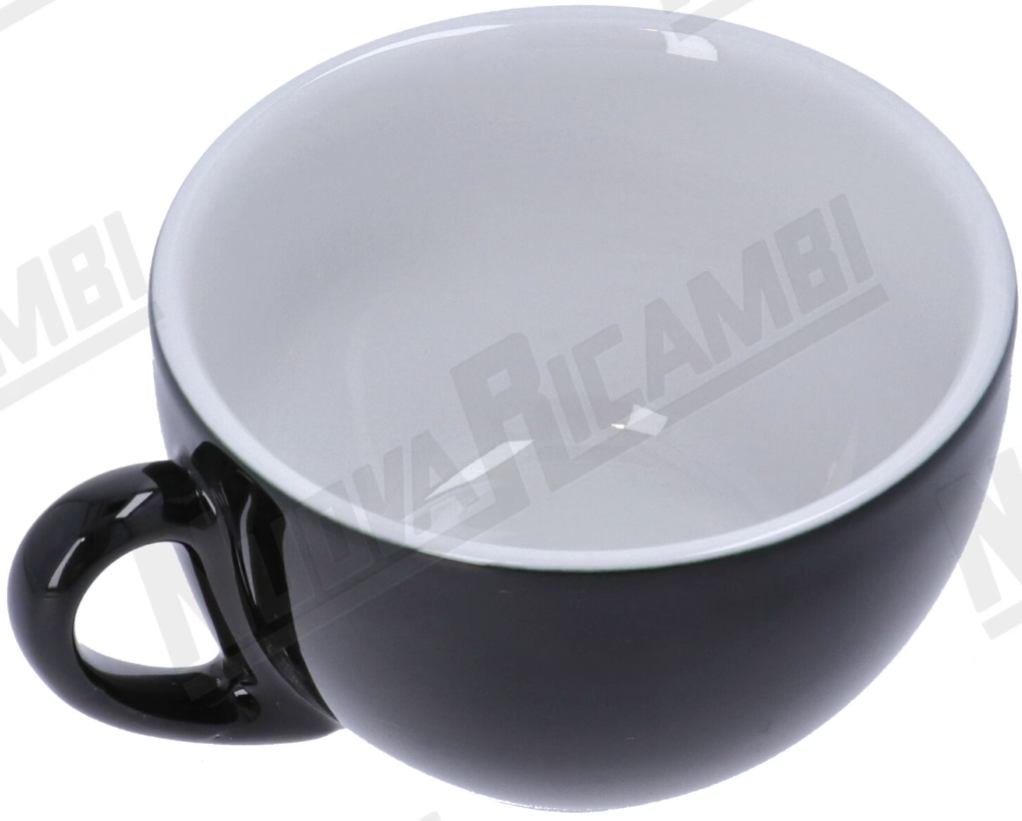 MILANO FEKETE PORCELÁN ESPRESSO CSÉSZE