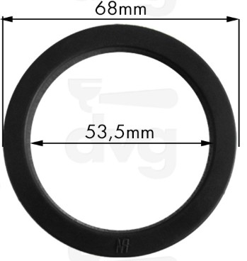 Dalla Corte kartömítés 68X53,5XH.7MM NBR 70SH SOFT