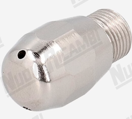 inox gőzcsővég 2 furat 1.5mm